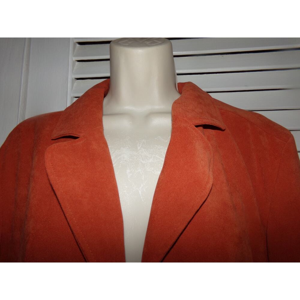 Vintage Requirements faux suede jacket size L‎ polyester/spandex Excellent - Picture 4 of 5